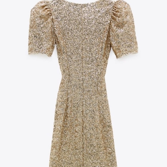 Zara limited edition sequin draped dress - Picture 11 of 13